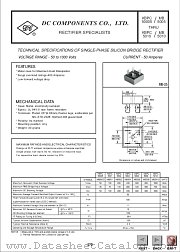 KBPC5008 datasheet pdf DC Components