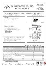 MB156W datasheet pdf DC Components
