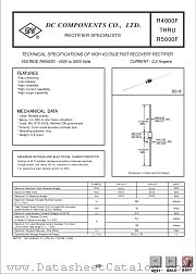 R4000F datasheet pdf DC Components