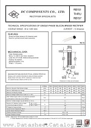 RB152 datasheet pdf DC Components
