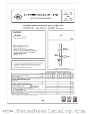 1N4007A datasheet pdf DC Components