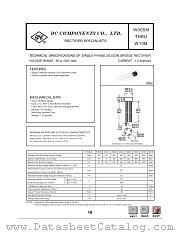 W005A datasheet pdf DC Components