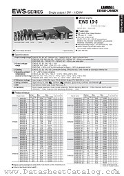 EWS100-48 datasheet pdf DENSEI-LAMBDA
