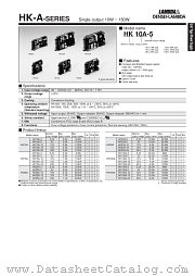 HK10A-12 datasheet pdf DENSEI-LAMBDA