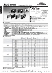 JWS100-15 datasheet pdf DENSEI-LAMBDA