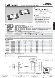 PAF500F48-3.3 datasheet pdf DENSEI-LAMBDA