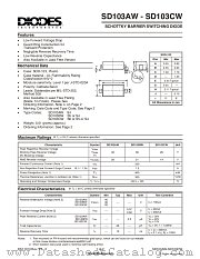 SD103BW datasheet pdf Diodes