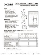 GBPC1506 datasheet pdf Diodes