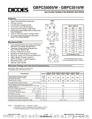 GBPC3502 datasheet pdf Diodes