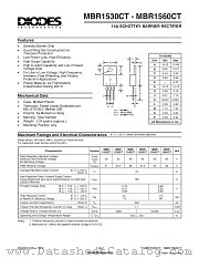 MBR1530CT datasheet pdf Diodes