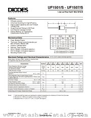 UF1503 datasheet pdf Diodes