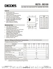 B280 datasheet pdf Diodes