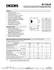 B1100LB datasheet pdf Diodes