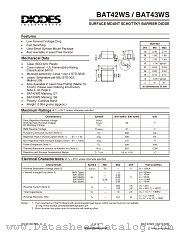 BAT43WS datasheet pdf Diodes