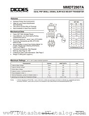 MMDT2907A datasheet pdf Diodes