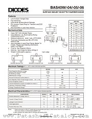 BAS40W-06 datasheet pdf Diodes