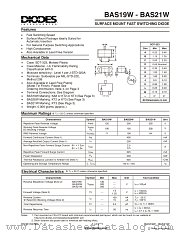 BAS21W datasheet pdf Diodes
