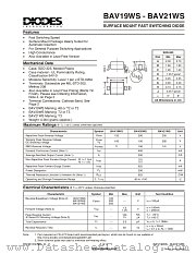 BAV21WS datasheet pdf Diodes