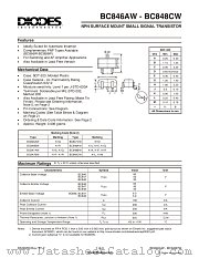 BC848CW datasheet pdf Diodes