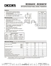 BC856BW datasheet pdf Diodes