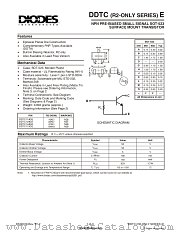 DDTC115GE datasheet pdf Diodes