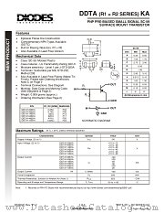 DDTA123EKA datasheet pdf Diodes