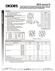 DCX123JU datasheet pdf Diodes