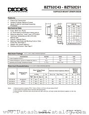 BZT52C43 datasheet pdf Diodes
