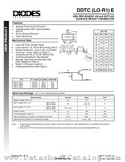 DDTC122LE datasheet pdf Diodes