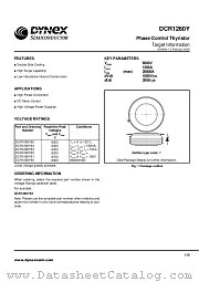DCR1260Y64 datasheet pdf Dynex Semiconductor