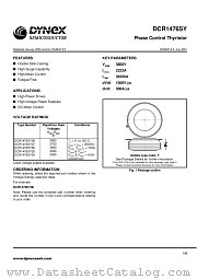 DCR1476SY datasheet pdf Dynex Semiconductor
