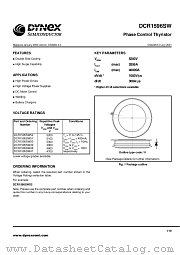 DCR1596SW datasheet pdf Dynex Semiconductor