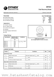 DF45108 datasheet pdf Dynex Semiconductor