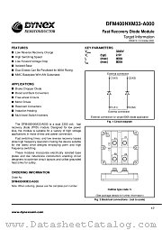 DFM400NXM33-A000 datasheet pdf Dynex Semiconductor