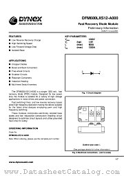 DFM600LXS12-A000 datasheet pdf Dynex Semiconductor