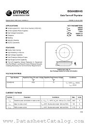 DG648BH45 datasheet pdf Dynex Semiconductor