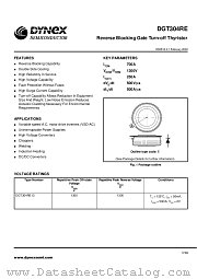 DGT304RE13 datasheet pdf Dynex Semiconductor