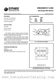 DIM200MHS17-A000 datasheet pdf Dynex Semiconductor