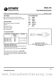 DK2418FCK datasheet pdf Dynex Semiconductor