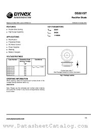 DS501ST06 datasheet pdf Dynex Semiconductor