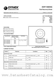 DSF11060SG60 datasheet pdf Dynex Semiconductor
