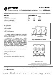 GP2401ESM18 datasheet pdf Dynex Semiconductor