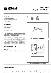 GP400LSS18 datasheet pdf Dynex Semiconductor