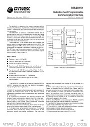 MA28151 datasheet pdf Dynex Semiconductor