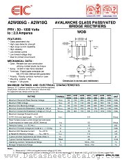 A2W005G datasheet pdf EIC discrete Semiconductors