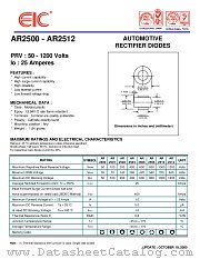 AR2500 datasheet pdf EIC discrete Semiconductors