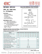 BR1001 datasheet pdf EIC discrete Semiconductors