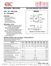 BR1506W datasheet pdf EIC discrete Semiconductors
