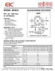 BR3510 datasheet pdf EIC discrete Semiconductors