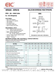 BR600 datasheet pdf EIC discrete Semiconductors
